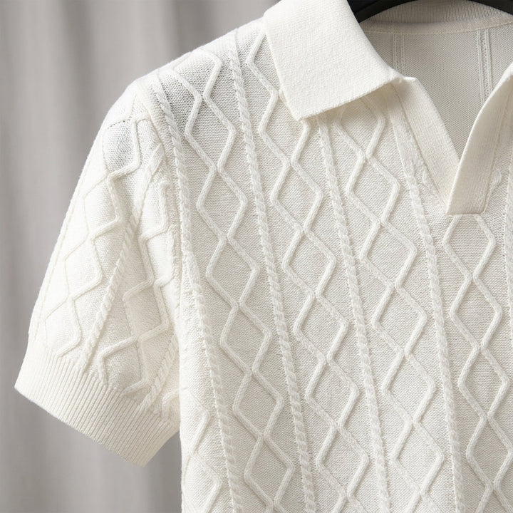 Capri Textured Knit Polo
