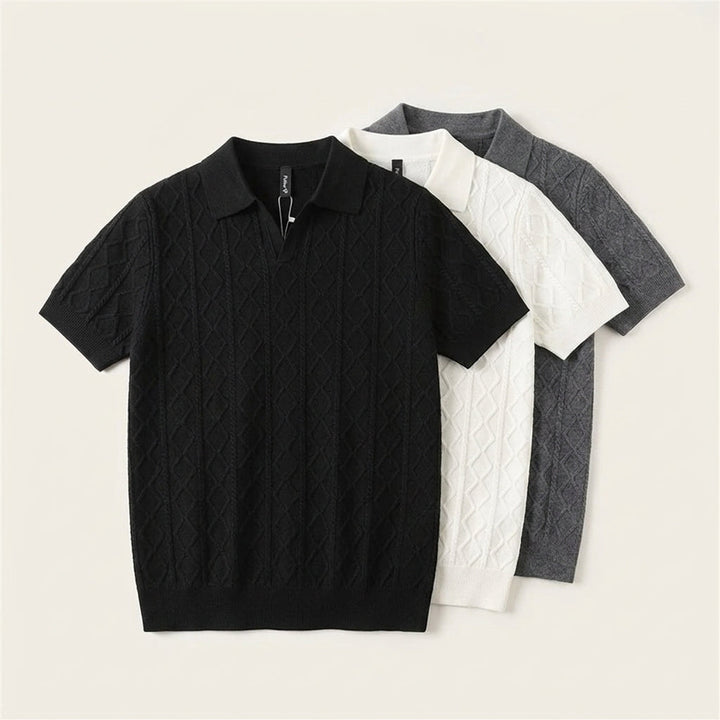 Capri Textured Knit Polo