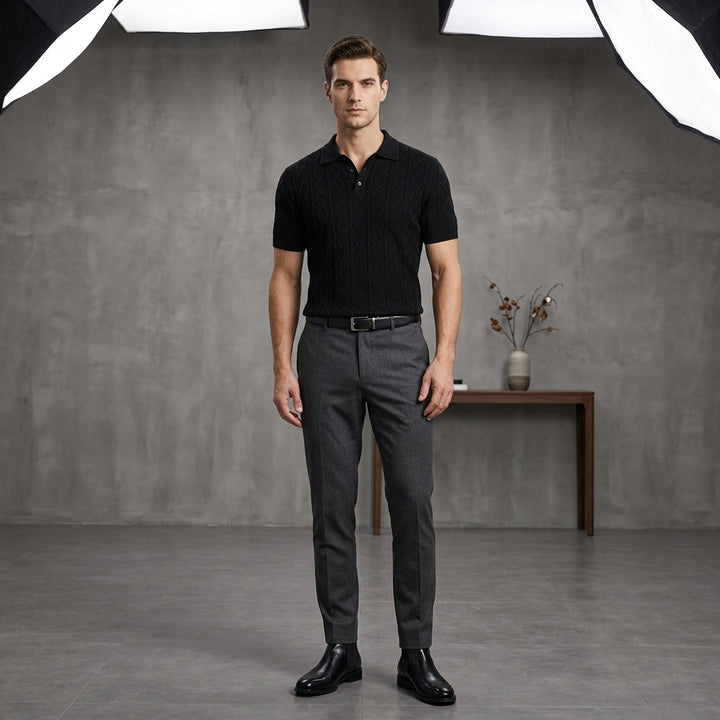 Capri Textured Knit Polo