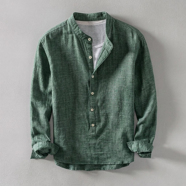 Kyoto Henley Linen Shirt