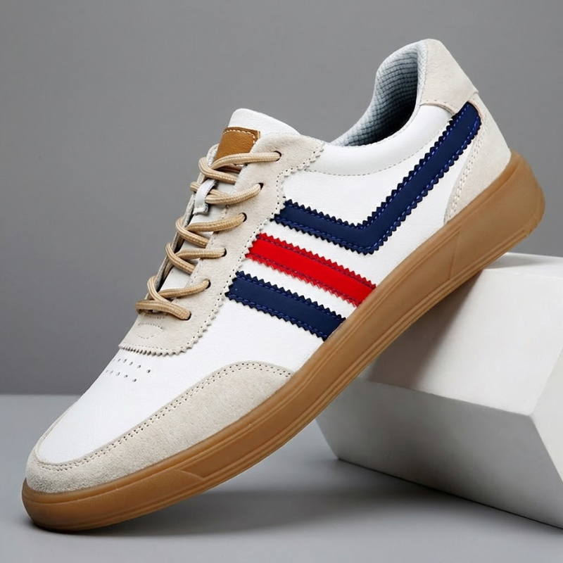 Riviera Retro Leather Sneakers