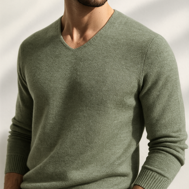 Arden Cashmere V-Neck Sweater