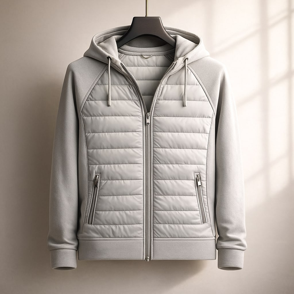 Alpine Quilted Zip Hoodie