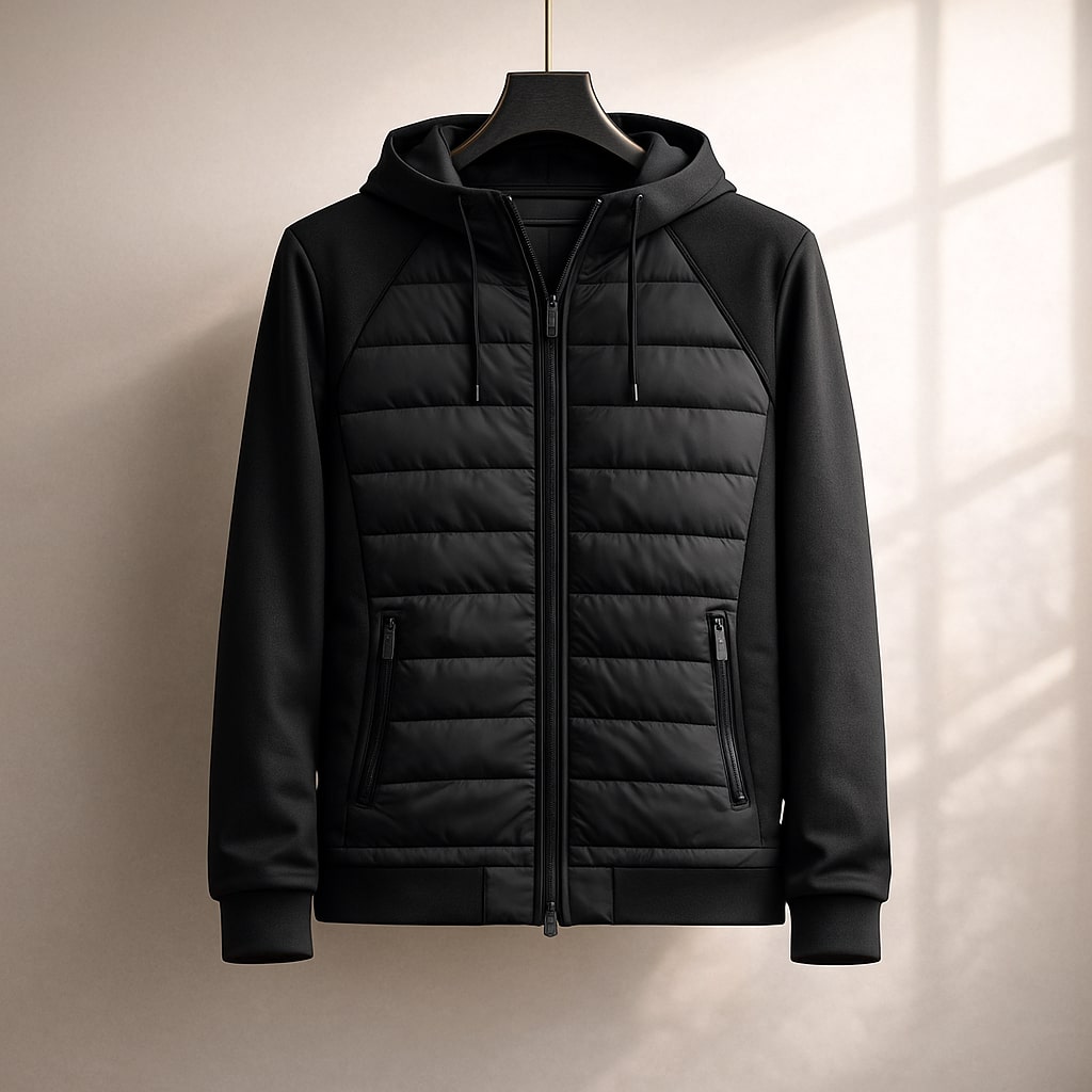 Alpine Quilted Zip Hoodie