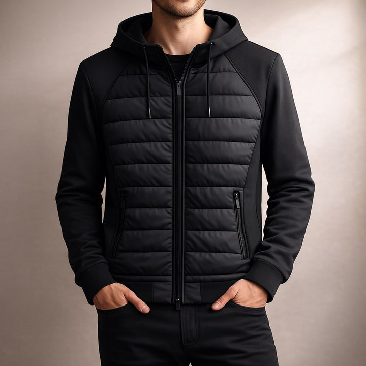 Alpine Quilted Zip Hoodie