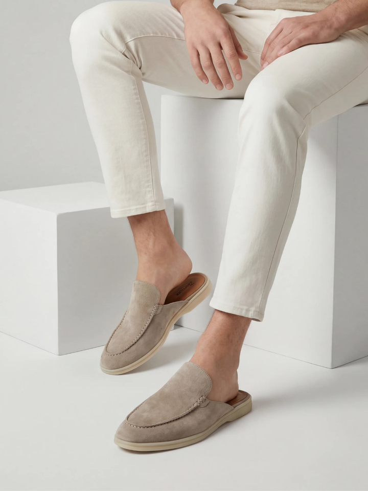Light Grey Yacht Mule