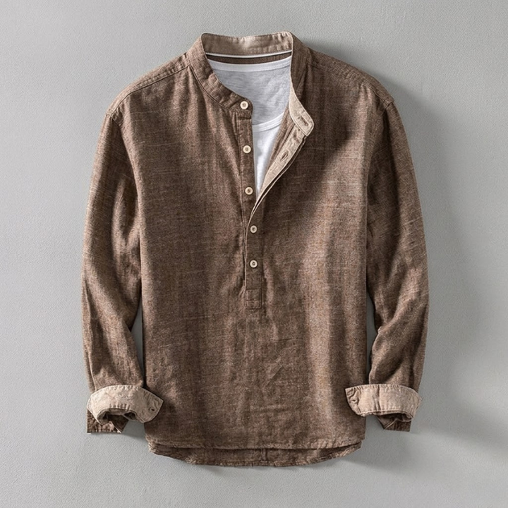 Kyoto Henley Linen Shirt