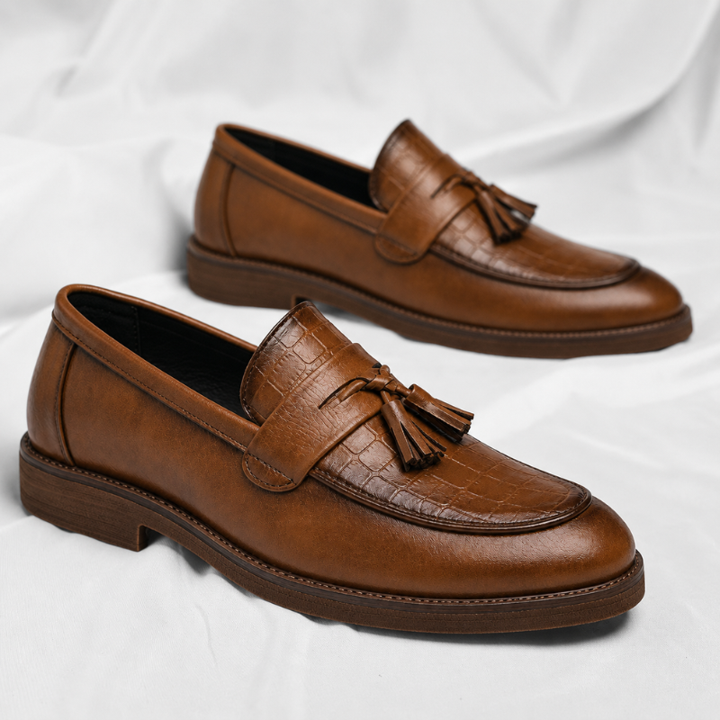 Dante Leather Tassel Loafers