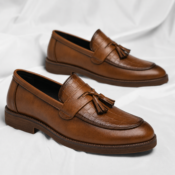 Dante Leather Tassel Loafers