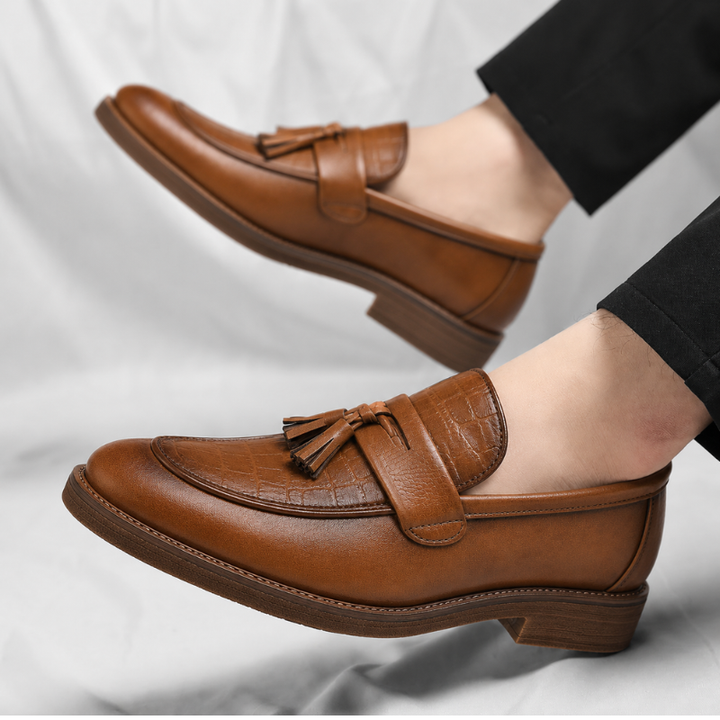 Dante Leather Tassel Loafers