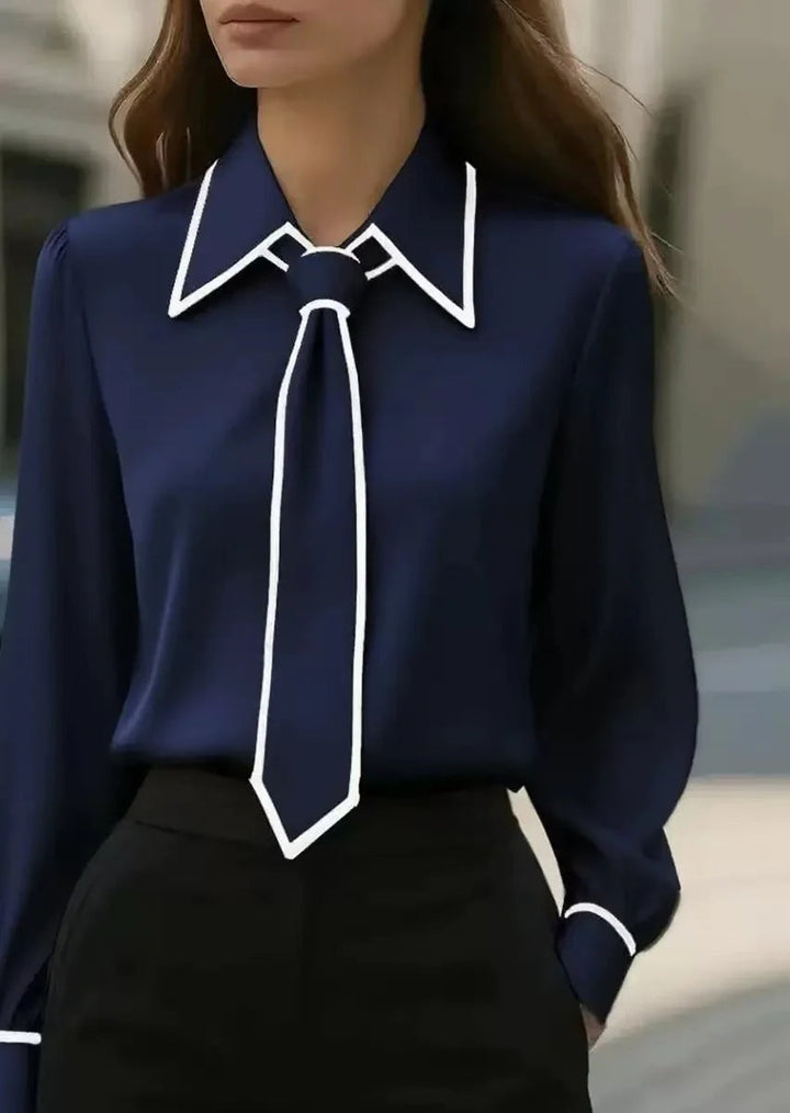 Sorrento Contrast Tie Blouse