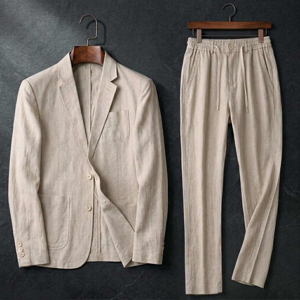 Riviera Linen Cotton Suit