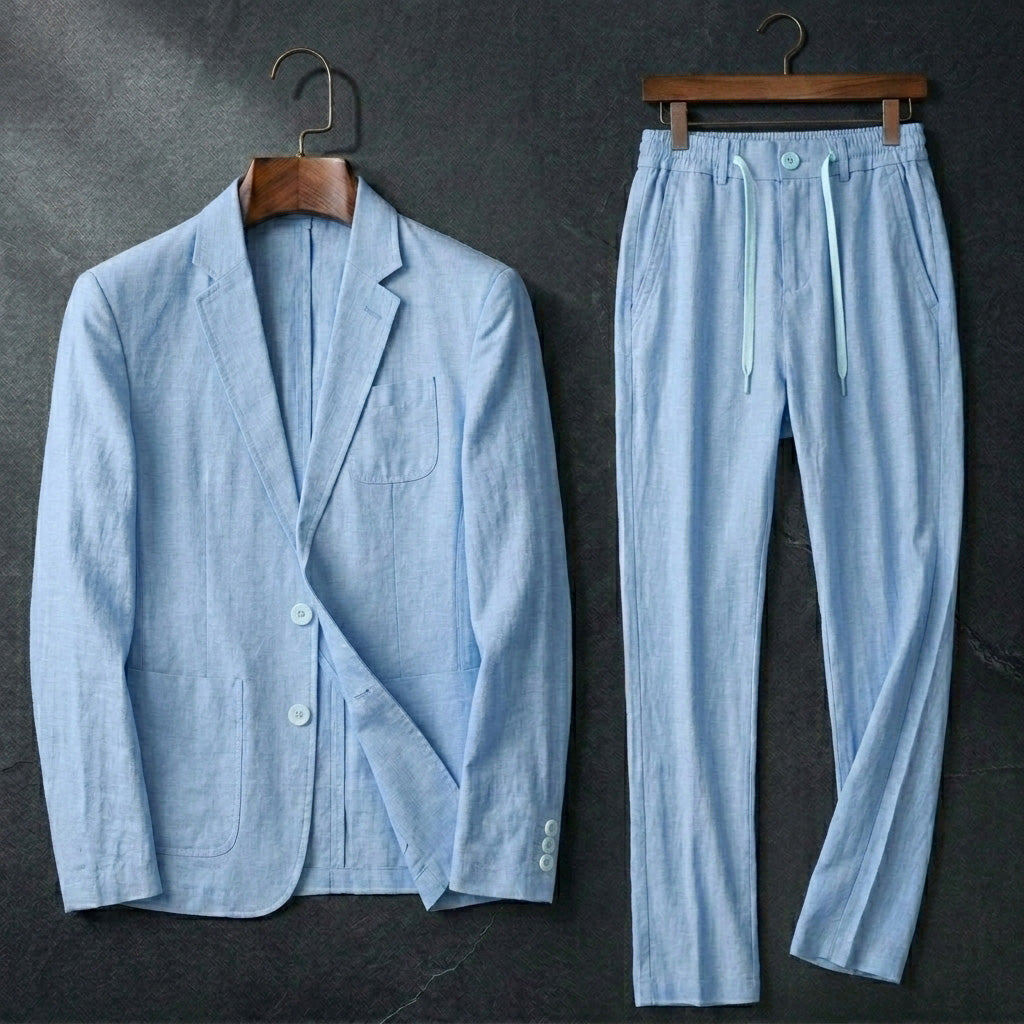 Riviera Linen Cotton Suit