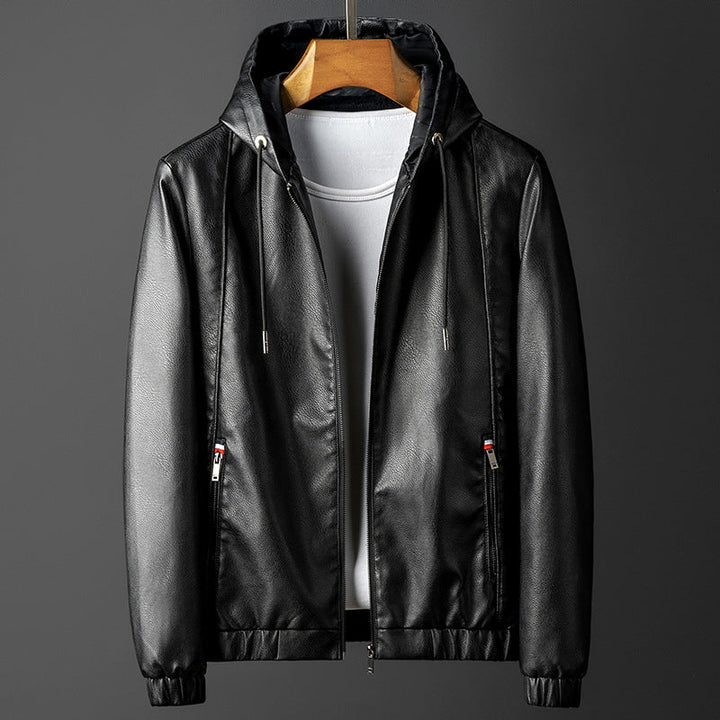 Atlas Hooded Leather Jacket