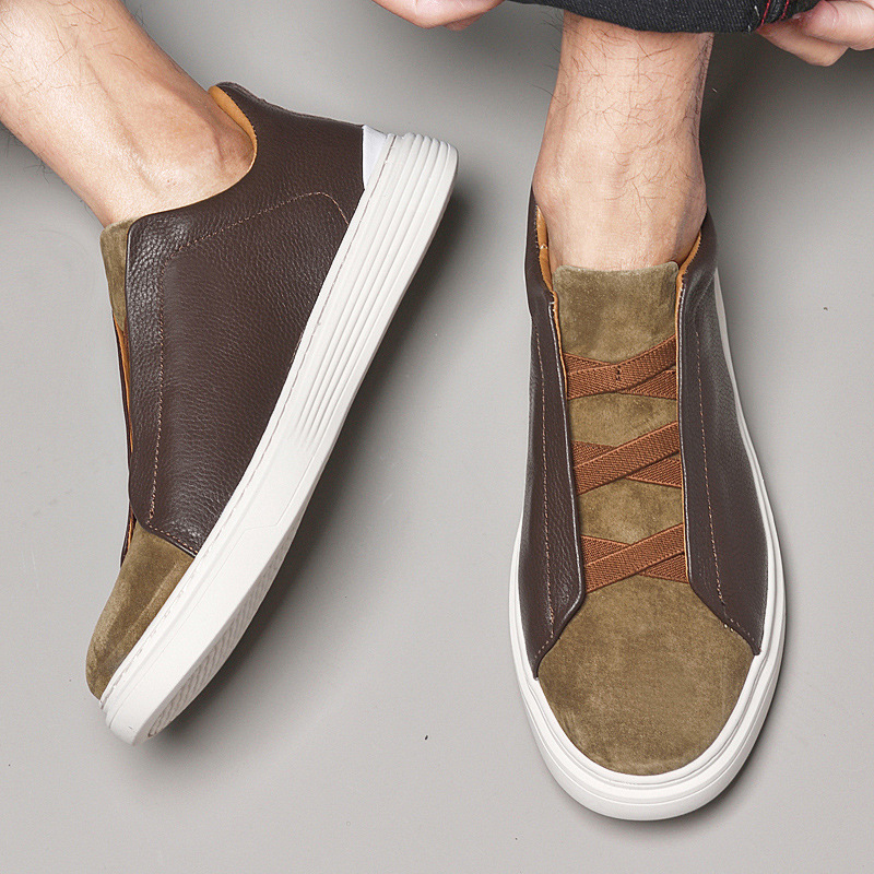 Adriano Leather Suede Sneakers