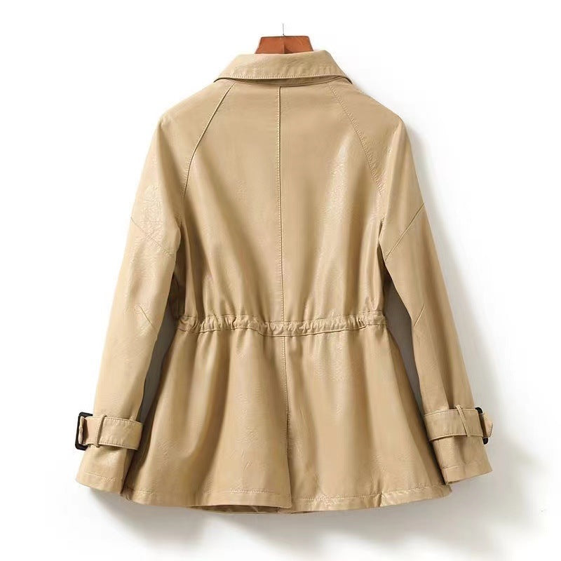 Geneva Cinched Leather Jacket