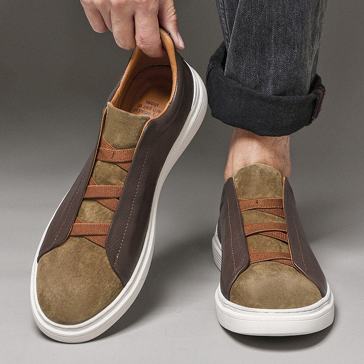 Adriano Leather Suede Sneakers
