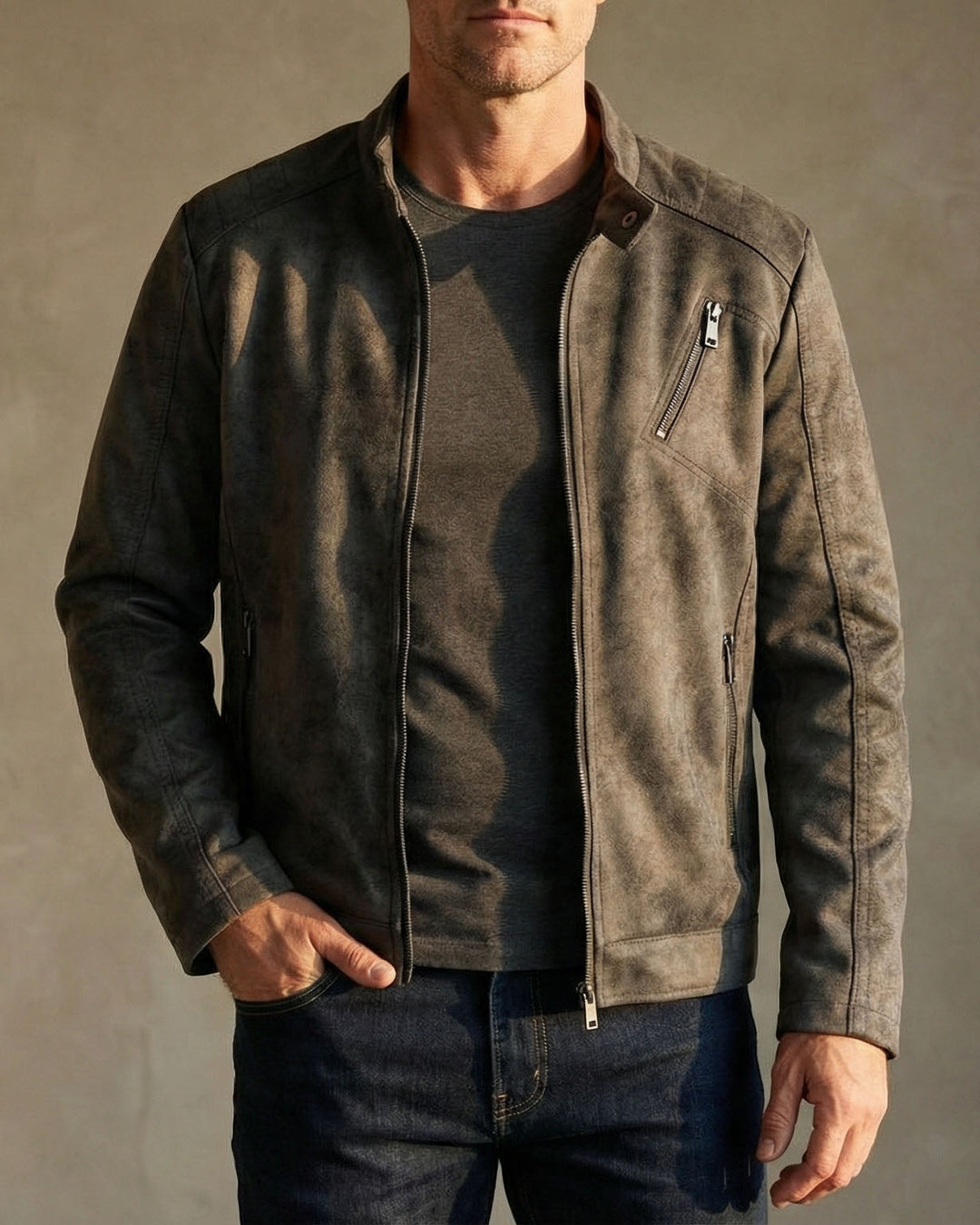 Halston Suede Jacket