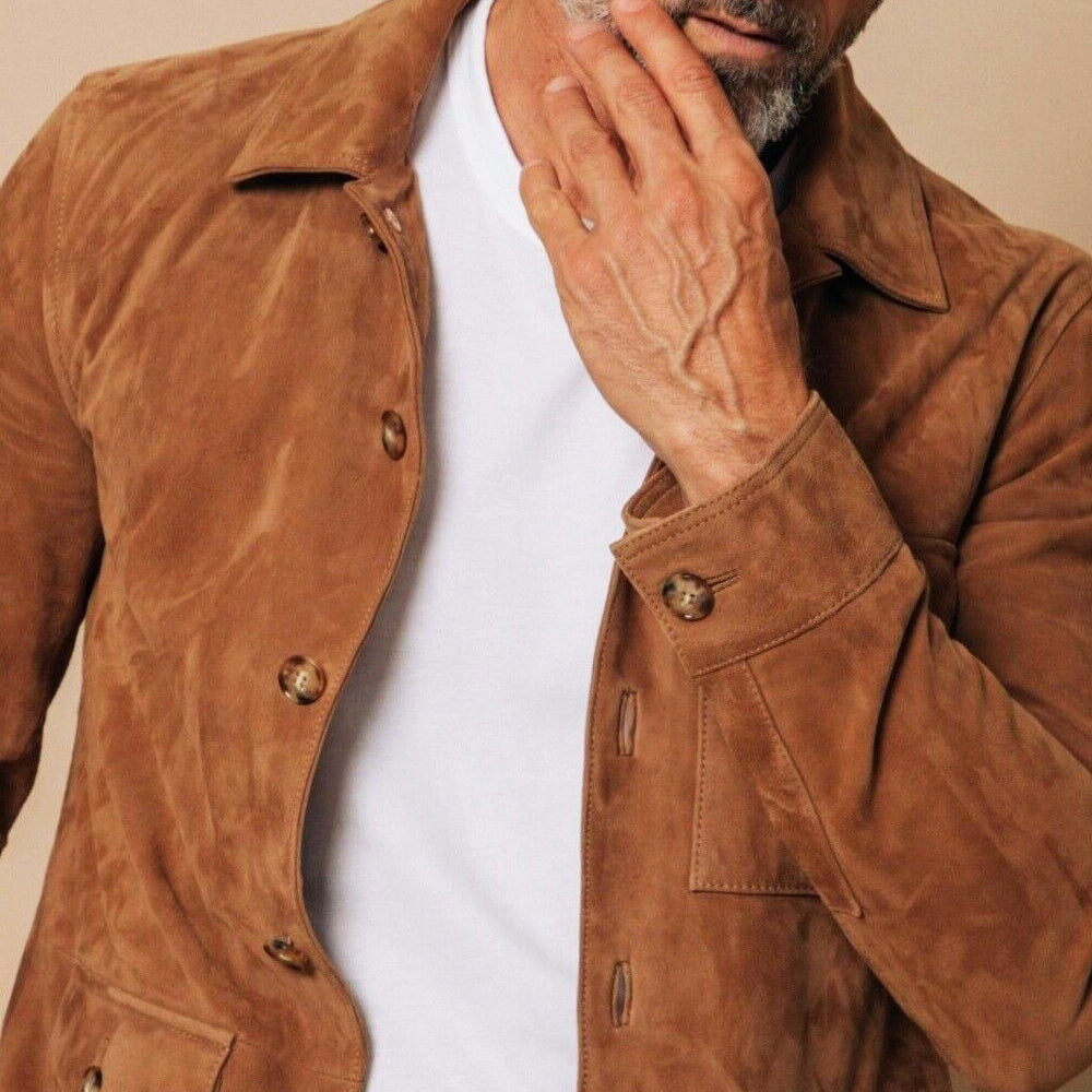 Velour Suede Jacket