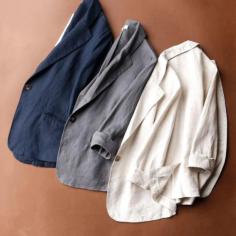 Whispered Linen Blazer
