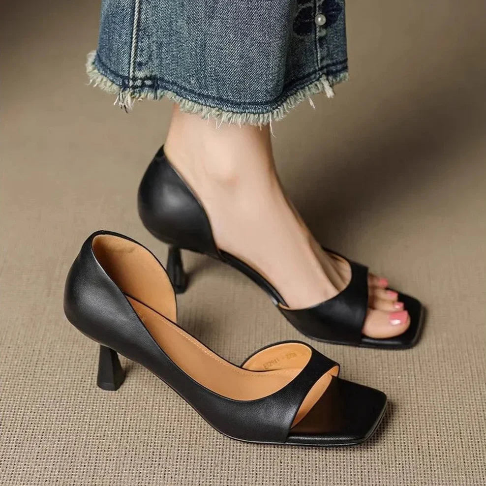 Milan Leather Heels