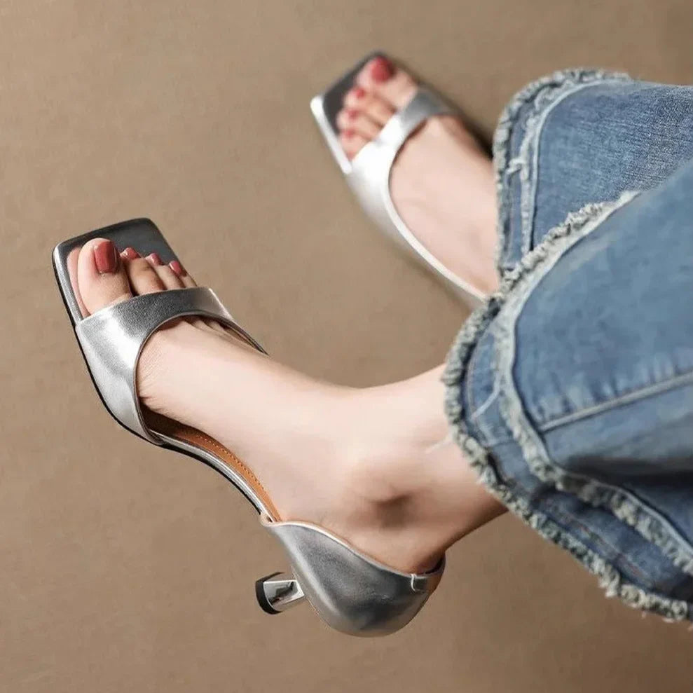Milan Leather Heels