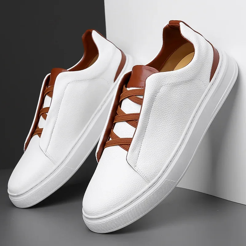 Crossover Leather Sneakers