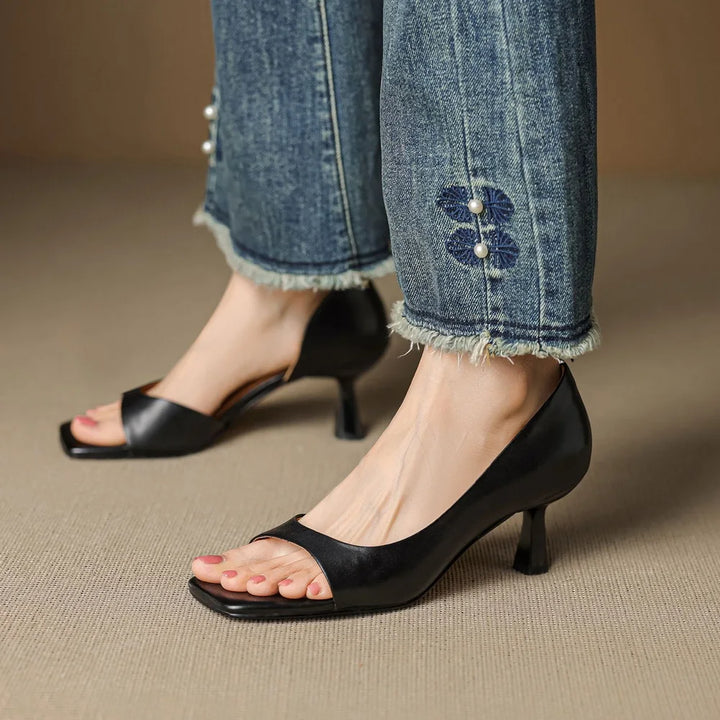 Milan Leather Heels