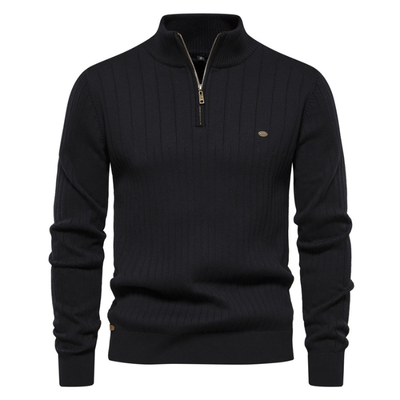 Onyx Zipped Sweater
