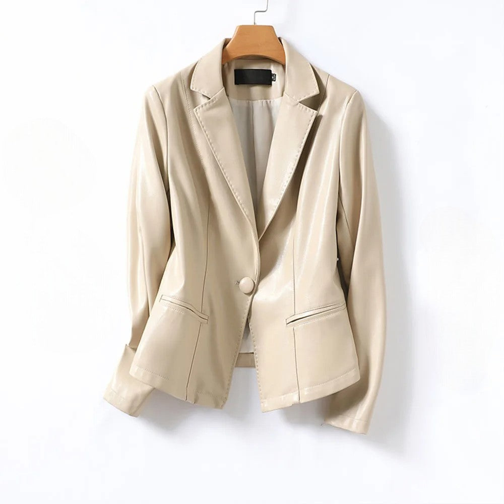 Verona Lambskin Leather Blazer