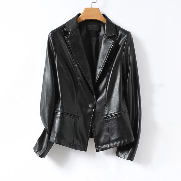 Verona Lambskin Leather Blazer