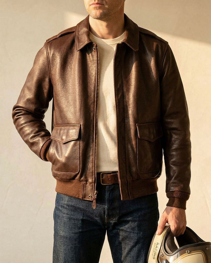 Hudson Aviator Leather Jacket
