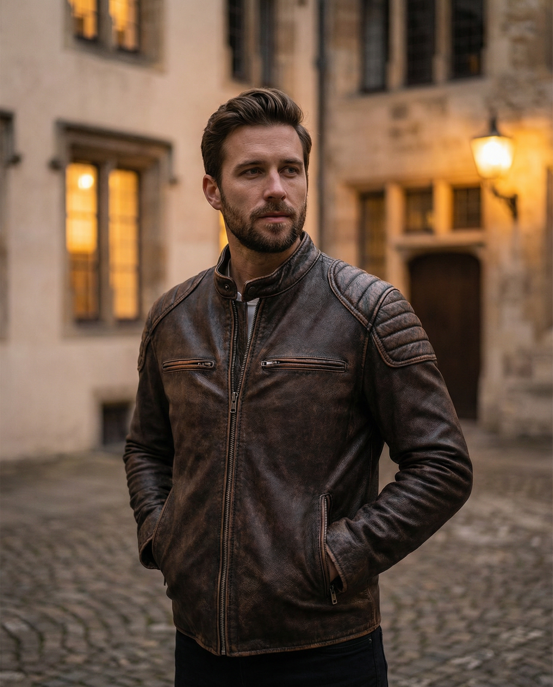 Verona Leather Moto Jacket