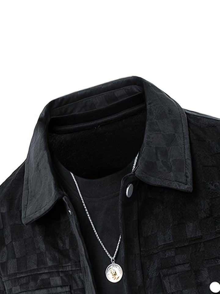Antwerp Checkered Suede Jacket
