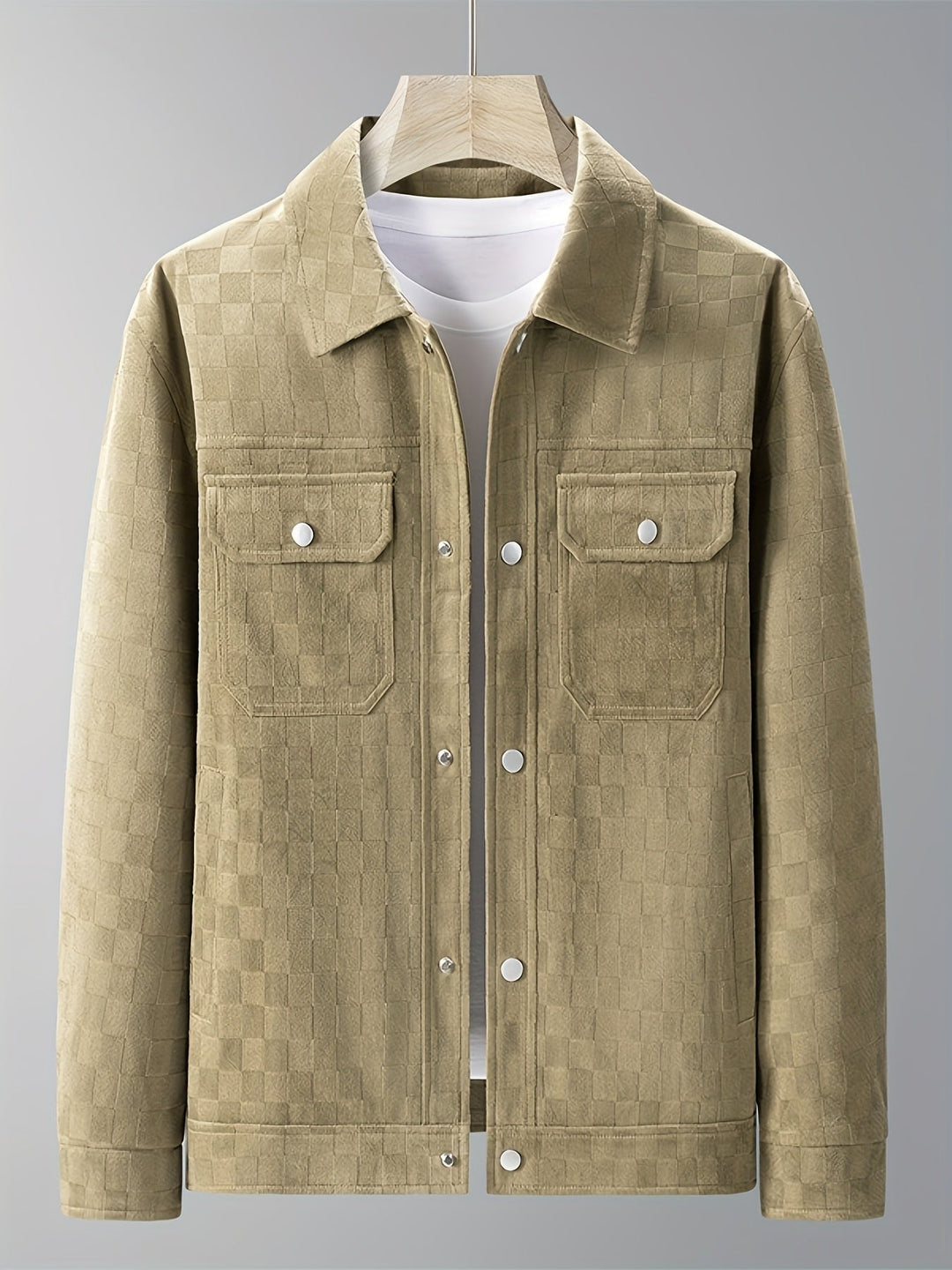 Antwerp Checkered Suede Jacket