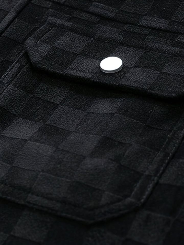 Antwerp Checkered Suede Jacket